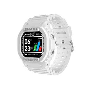 K16 1.14 inch TFT Color Screen IP68 Waterproof Smart Watch, Support Bluetooth Music / Sleep Monitoring / Heart Rate Monitoring(White)