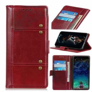 For Motorola Moto E7(2020) Peas Crazy Horse Texture Horizontal Flip Leather Case with Holder & Card Slots & Wallet(Red)