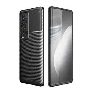 For vivo X60 Pro+ Carbon Fiber Texture Shockproof TPU Case(Black)