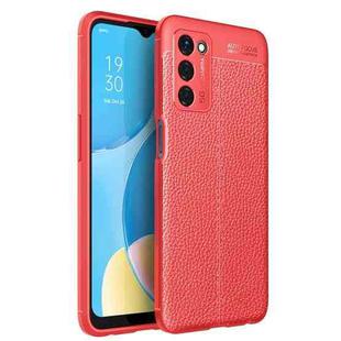 For OPPO A55 5G Litchi Texture TPU Shockproof Case(Red)