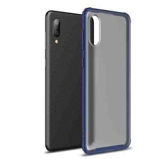 For Samsung Galaxy A02 Four-corner Shockproof TPU + PC Protective Case(Blue)