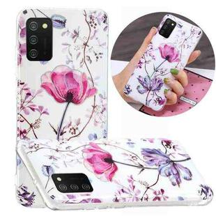 For Samsung Galaxy A02s(EU Version) Plating TPU Protective Case(Lotus)