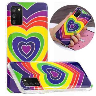 For Samsung Galaxy A02s(EU Version) Plating TPU Protective Case(Love)