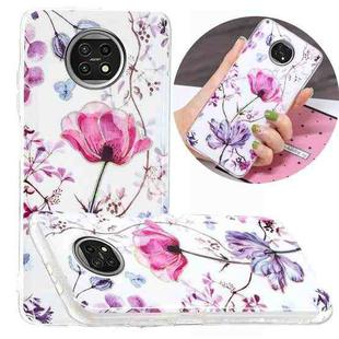 For Xiaomi Redmi Note 9T Plating TPU Protective Case(Lotus)