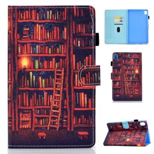 For Huawei MediaPad M6 8.4 Colored Drawing Stitching Horizontal Flip Leather Case, with Holder & Card Slots(Bookshelf)