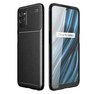 For OPPO Realme V11 Carbon Fiber Texture Shockproof TPU Case(Black)