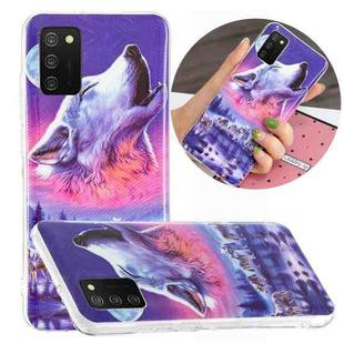 For Samsung Galaxy A02s(EU Version) Luminous TPU Mobile Phone Protective Case(Seven Wolves)