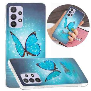 For Samsung Galaxy A32 5G Luminous TPU Mobile Phone Protective Case(Butterfly)
