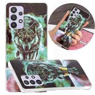 For Samsung Galaxy A32 5G Luminous TPU Mobile Phone Protective Case(Ferocious Wolf)