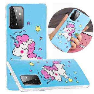 For Samsung Galaxy A72 5G / 4G Luminous TPU Mobile Phone Protective Case(Star Unicorn)