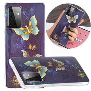 For Samsung Galaxy A72 5G / 4G Luminous TPU Mobile Phone Protective Case(Double Butterflies)