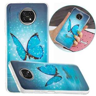 For Xiaomi Redmi Note 9T Luminous TPU Mobile Phone Protective Case(Butterfly)