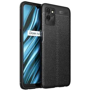 For OPPO Realme V11 Litchi Texture TPU Shockproof Case(Black)