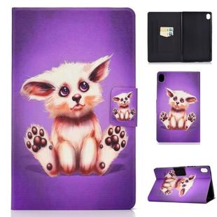 For Huawei MediaPad M6 8.4 Colored Drawing Electric Pressed Horizontal Flip Leather Case, with Holder & Card Slots(Gold Fox)