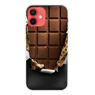 For iPhone 12 mini Shockproof Painted Transparent TPU Protective Case (Chocolate)