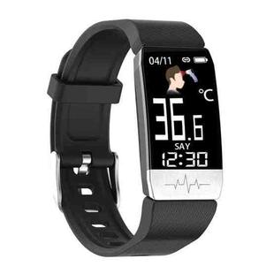 T1S 1.14 inch Screen IP67 Waterproof Smart Bracelet, Support Blood Oxygen Monitoring / Body Temperature Monitoring / Heart Rate Monitoring(Black)