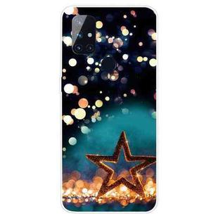 For OnePlus Nord N10 5G Shockproof Painted Transparent TPU Protective Case(Night View Stars)