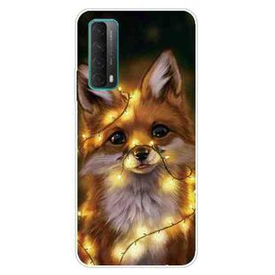 For Huawei P Smart 2021 Shockproof Painted Transparent TPU Protective Case(Bulb Fox)