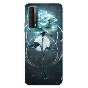 For Huawei P Smart 2021 Shockproof Painted Transparent TPU Protective Case(Magic Rose)