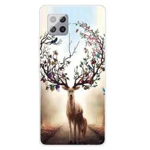For Samsung Galaxy A42 5G Shockproof Painted Transparent TPU Protective Case(Dream Deer)