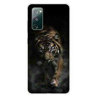 For Samsung Galaxy S20 FE Shockproof Painted Transparent TPU Protective Case(Chinese Tiger)