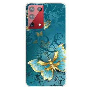 For Samsung Galaxy S21 Ultra 5G Shockproof Painted Transparent TPU Protective Case(Kingdee)