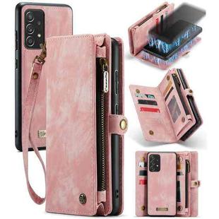 For Samsung Galaxy A72 5G / 4G CaseMe-008 Detachable Multifunctional Flip Leather Phone Case(Pink)