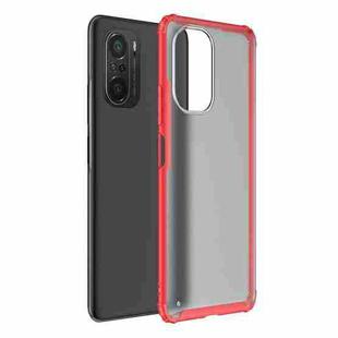 For Xiaomi Redmi K40 / K40 Pro Four-corner Shockproof TPU + PC Protective Case(Red)