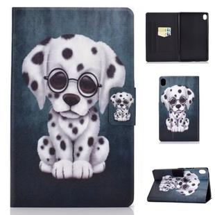 For Huawei MediaPad M6 8.4 Colored Drawing Electric Pressed Horizontal Flip Leather Case, with Holder & Card Slots(Dalmatian)