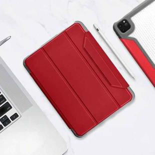 For iPad Pro 12.9 2022 / 2021 / 2020 Mutural Yagao Series PC Horizontal Flip Leather Tablet Case with Holder & Pen Slot(Red)