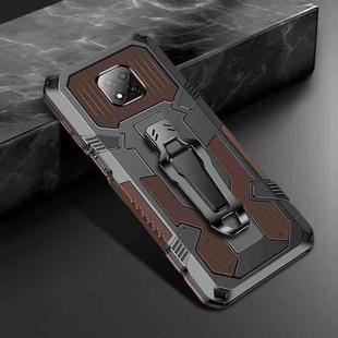 For Motorola Moto G Power (2021) Machine Armor Warrior Shockproof PC + TPU Protective Case(Coffee)