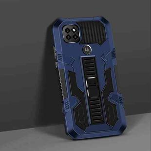 For Motorola Moto One 5G Ace Vanguard Warrior All Inclusive Double-color Shockproof TPU + PC Protective Case with Holder(Blue)