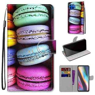 For Motorola Moto G 5G Plus Coloured Drawing Cross Texture Horizontal Flip PU Leather Case with Holder & Card Slots & Wallet & Lanyard(Colorful Cakes)