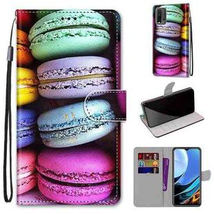 For Xiaomi Redmi 9 Power / Note 9 4G Coloured Drawing Cross Texture Horizontal Flip PU Leather Case with Holder & Card Slots & Wallet & Lanyard(Colorful Cakes)