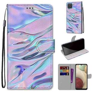 For Samsung Galaxy A12 / M12 Coloured Drawing Cross Texture Horizontal Flip PU Leather Case with Holder & Card Slots & Wallet & Lanyard(Fluorescent Water Texture)