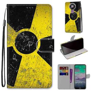 For Nokia 3.4 Coloured Drawing Cross Texture Horizontal Flip PU Leather Case with Holder & Card Slots & Wallet & Lanyard(Yellow Black Logo)