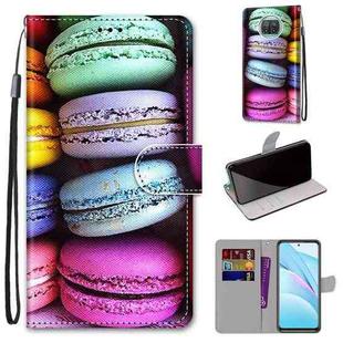 For Xiaomi Mi 10T Lite Coloured Drawing Cross Texture Horizontal Flip PU Leather Case with Holder & Card Slots & Wallet & Lanyard(Colorful Cakes)