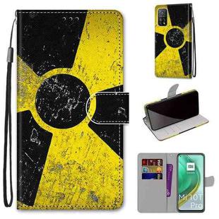 For Xiaomi Mi 10T Pro / 10T / K30s Coloured Drawing Cross Texture Horizontal Flip PU Leather Case with Holder & Card Slots & Wallet & Lanyard(Yellow Black Logo)