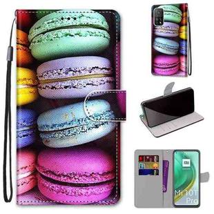 For Xiaomi Mi 10T Pro / 10T / K30s Coloured Drawing Cross Texture Horizontal Flip PU Leather Case with Holder & Card Slots & Wallet & Lanyard(Colorful Cakes)