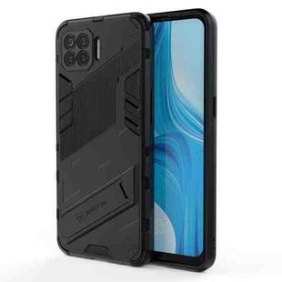 For OPPO F17 Pro Punk Armor 2 in 1 PC + TPU Shockproof Case with Invisible Holder(Black)