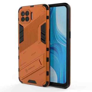 For OPPO F17 Pro Punk Armor 2 in 1 PC + TPU Shockproof Case with Invisible Holder(Orange)