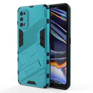 For OPPO Realme 7 Pro Punk Armor 2 in 1 PC + TPU Shockproof Case with Invisible Holder(Blue)