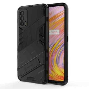 For OPPO Realme V15 Punk Armor 2 in 1 PC + TPU Shockproof Case with Invisible Holder(Black)