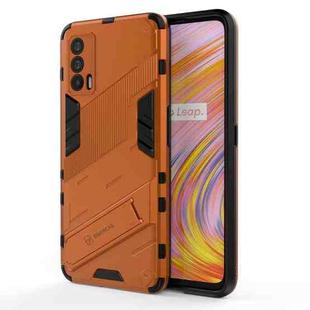 For OPPO Realme V15 Punk Armor 2 in 1 PC + TPU Shockproof Case with Invisible Holder(Orange)