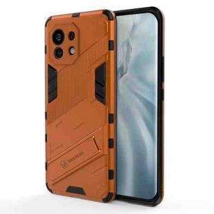 For Xiaomi Mi 11 Punk Armor 2 in 1 PC + TPU Shockproof Case with Invisible Holder(Orange)