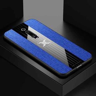 For Xiaomi Mi 9T / Redmi K20 XINLI Stitching Cloth Texture Shockproof TPU Protective Case(Blue)