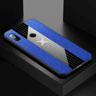 For Xiaomi Redmi Note 5 XINLI Stitching Cloth Texture Shockproof TPU Protective Case(Blue)