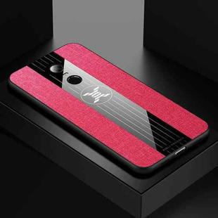 For Xiaomi Redmi 5 Plus XINLI Stitching Cloth Texture Shockproof TPU Protective Case(Red)