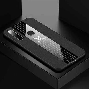 For Xiaomi Redmi Note 8 XINLI Stitching Cloth Texture Shockproof TPU Protective Case(Black)