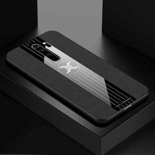 For Xiaomi Redmi Note 8 Pro XINLI Stitching Cloth Texture Shockproof TPU Protective Case(Black)